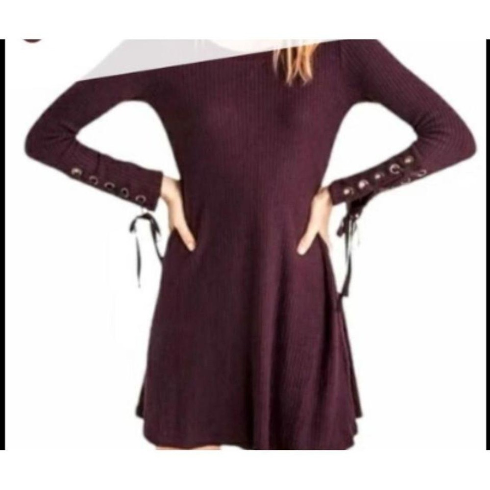 Womens Nwt American Eagle Soft Plush Ribbed Long Sleeve‎ Dress